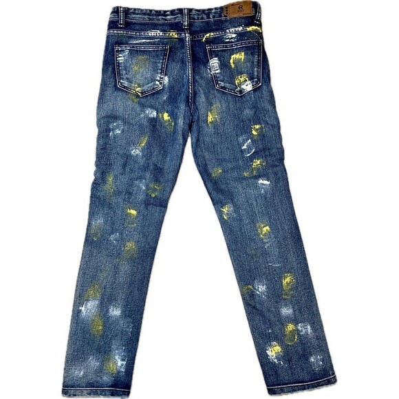 Refinery Republic Paint Splatter Youth Back to School‎ Jeans Size 12 - Picture 2 of 11